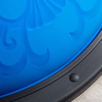 HOMCOM Balance Trainer Demi-Ballon d'équilibre avec Bandes élastiques de résistances et poignées Ø50 cm - antidérapant réversible pour Sport - Yoga(m-8)