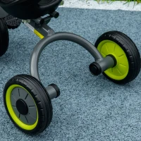 AIYAPLAY Kids Trike, Tricycle, with Adjustable Seat, Basket, Bell, for Ages 2-5 Years - Black(m-9)