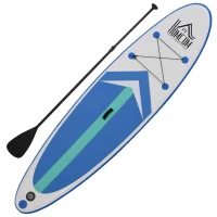 HOMCOM Stand up paddle gonflable surf planche de paddle pour adulte dim. 320L x 80l x 15H cm nombreux accessoires fournis PVC(m-1)