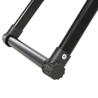 HOMCOM Stand de réparation de roue de vélo - pied d'atelier vélo pliable - Compatible pneus 20-29 pouces - acier noir(m-8)