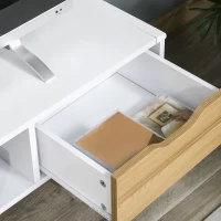 HOMCOM TV Stand Cabinet Unit for TVs up to 50 Inch with 2 Drawers and Storage Compartment Entertainment Console for Living Room(m-8)