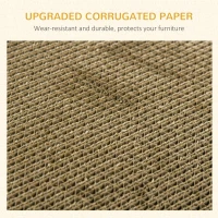 PawHut Two-In-One Cat House, Cat Scratching Board with Scratcher, Catnip, Cat Cardboard Scratcher for Indoor Cats(m-5)