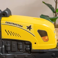 HOMCOM Pedal Go Kart, Kids Ride on Tractor with Back Trailer, Shovel & Rake, Horn, Four Wheels Tractor Toy for Child Toddler(m-9)