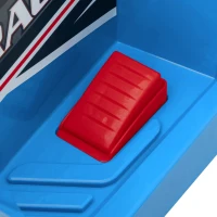 HOMCOM Quad pentru Copii 18-36 de luni din PP si Metal cu Roti Rezistente si Viteza max 2.5 km/h, 70x41.5x48.5 cm, Albastru Gri si Negru(m-9)