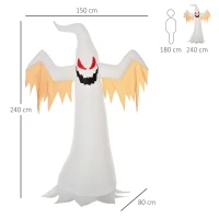 HOMCOM Halloween nadmuchiwany duch(m-3)
