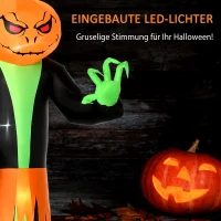 HOMCOM Opblaasbare pompoen Halloween(m-4)