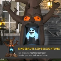 HOMCOM nadmuchiwane drzewo halloweenowe duch(m-4)