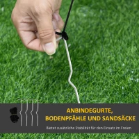 HOMCOM nadmuchiwane drzewo halloweenowe duch(m-7)