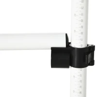 PawHut 4 Piece Dog Agility Training Equipment for Dog Agility Course with Adjustable Height Jump Bars, Included Carry Bag, & Displacing Top Bar, White(m-7)