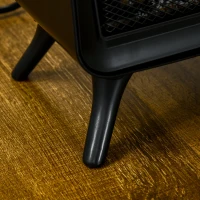 HOMCOM Electric Fireplace Stove, Freestanding or Tabletop, with LED Flame Effect, Overheating Protection, 800W/1600W(m-9)