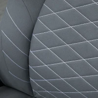 Vinsetto Scaun de Birou Ergonomic cu Înălțime Reglabilă și Cotiere Rabatabile, Scaun Înclinabil cu 5 Roți, 65,5x69,5x112-122 cm, Gri(m-9)