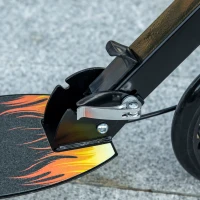 HOMCOM Trotinetă Pliabilă pentru Copii 7-14 Ani, Reglabilă pe 3 Înălțimi, Roți Mari din Plastic și Metal, 86x35x93/98/103 cm, Negru(m-8)