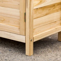 Outsunny Dulap Exterior Lemn 83×40×92 cm – 2 Rafturi, Usi Duble(m-8)