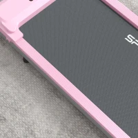 SPORTNOW Passadeira Elétrica com Velocidade Ajustável de 1-6 km/h Ecrã LED Controlo Remoto e 2 Rodas 118x49x11,5 cm Rosa(m-9)