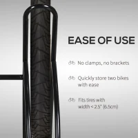 Homcom Suport Biciclete 60×54×57 cm – Parcare pentru Interior & Exterior(m-6)