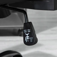 Vinsetto High Back Desk Chair, Black Leather Desk Chair with Adjustable Height, Armrests, Swivel Wheels(m-12)