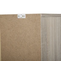 HOMCOM Sapateira com 3 Portas para até 12 Pares de Sapatos com Prateleira Ajustável em até 2 Níveis 79x26x120cm Madeira(m-12)