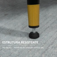 HOMCOM Poltrona Sala de Estar Poltrona Relax com Apoio para os Braços Assento Acolchoado e Pés de Aço 76x68x80 cm Cinza(m-5)