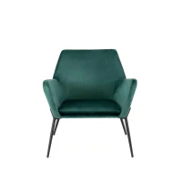 STONES Poltrona in Velluto con Base in Metallo, 70x71,5x79 cm, Verde(m-1)