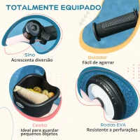 AIYAPLAY Triciclo para Crianças de 2 a 5 anos com Assento Ajustável Cesta Buzina e Pedais e 3 Rodas 70,5x53x58 cm Rosa(m-6)