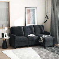 HOMCOM Wielofunkcyjna sofa narożna(m-2)