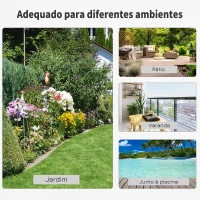 Outsunny Base para Chapéu de Sol Peso 13 kg para Mastros de 35 mm 38mm e 48 mm Base para Chapéu de Sol Quadrada de Cimento 40x40x43 cm Preto(m-6)