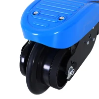 HOMCOM Trotinete Elétrica Dobrável para Crianças e Adolescentes acima de 7 Anos Velocidade de 10km/h Trotinete Elétrica com Guiador Ajustável e Freios Carga Máxima 50kg 78x37x89-95cm Azul(m-8)