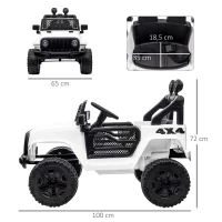 HOMCOM 12V Kids Electric Ride On Car Truck Toy SUV with Remote Control for 3-6 Yrs(m-3)