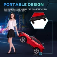 HOMCOM Audi E-tron Licensed 12V Kids Electric Ride On Car with Parental Remote Music Lights MP3 Suspension Wheels for 3-5 Years Red(m-9)