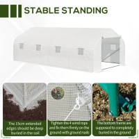 Outsunny Sera pentru Gradina cu 8 Ferestre si Usa(m-5)