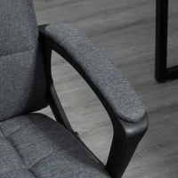 Vinsetto Cadeira de Escritório Giratória com Altura Ajustável e Apoio para os Braços Estilo Moderno 59x63x96-105,5 cm Cinza(m-7)