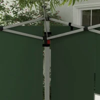 Outsunny Gazebo Side Panels, Sides Replacement with Window for 3x3(m) or 3x4m Pop Up Gazebo, 2 Pack, Green(m-8)