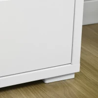 Homcom Comoda 6 Sertare 140×37×75 cm Alb/Natur(m-9)