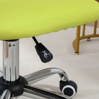 Vinsetto Cadeira de Escritório sem Braços Giratória Estofada em Tecido com Altura Ajustável Estilo Moderno 48x53x80-90 cm Verde(m-9)