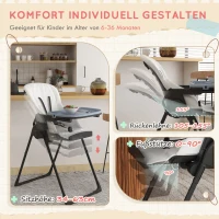 ZONEKIZ Lounge stoel met voetenbank, 2-delige set, Grijs(m-4)