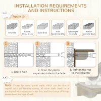 PawHut 8Pcs Wall Mounted Cat Tree with Scratching Posts, Perches, Ladder, for Sleeping, Playing, Lounging - Brown(m-6)