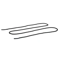 HOMCOM Cuerda de Batalla Ø38 mm Longitud 9 m Battle Rope Formación Battling Power Cuerda Ejercicio Fitness Deporte Poliéster Ultra Resistente Negro(m-9)