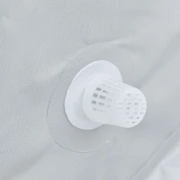 Outsunny Piscina Desmontable Tubular 252x152x65 cm con Depuradora de Cartucho 1200L/H Piscina Rectangular de Exterior para Adultos y Niños 2163L Gris(m-9)