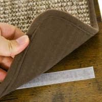 PawHut 8Pcs Wall Mounted Cat Tree with Scratching Posts, Perches, Ladder, for Sleeping, Playing, Lounging - Brown(m-9)