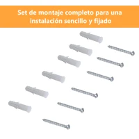 HOMCOM Conjunto de 3 Cubos Flotantes Estantes de Pared para Libros Decoración de 25x25 cm 20x20 cm y 15x15 cm Blanco(m-4)