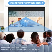 Homcom Ecran 84” Motorizat – 4K HD, Montare Perete sau Tavan(m-5)