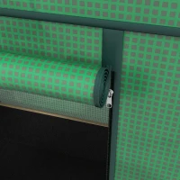 Outsunny Letto per Orto Rialzato con Copertura in PE Verde e Struttura in Legno, 80x60x165cm(m-8)