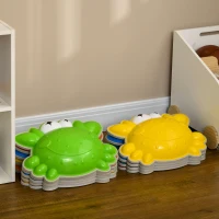 ZONEKIZ 9PCs Kids Stepping Stones with TPE Anti-Slip Edge, Crab-Designed Balance River Stones, Obstacle Courses, Stackable(m-9)