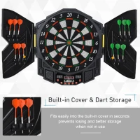 Homcom Dartboard electronic digital + 12 darts 8 jucători(m-4)