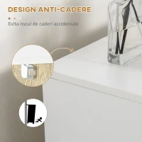 kleankin Dulap de podea pentru baie cu raft deschis, organizator de depozitare independent cu o singura usa pentru birou, living, dormitor, stejar si alb(m-6)