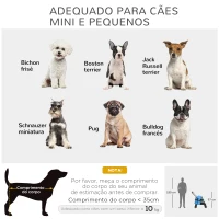 PawHut Carrinho para Animais de Estimação Dobrável com Janela de Malha Almofada Lavável Arnês de Segurança 82x47x97cm Azul(m-7)