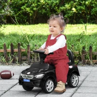 HOMCOM Ride on Car Baby Toddler Walker Foot to Floor Sliding Car Slider Black(m-2)
