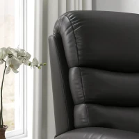 HOMCOM Fotel relaksacyjny z funkcją leżanki, 80 cm x 90 cm x 105 cm, czarny(m-9)