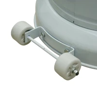 Outsunny Sobă pentru Extern pe Gaz din Placă de Fier Patio Heater Încălzire Alb(m-4)