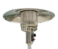 Outsunny Sobă pentru Extern pe Gaz din Placă de Fier Patio Heater Încălzire Alb(m-6)